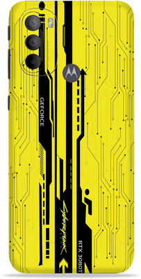 OggyBaba Motorola Moto G31, Cyberpunk Yellow Mobile Skin(Multicolor)