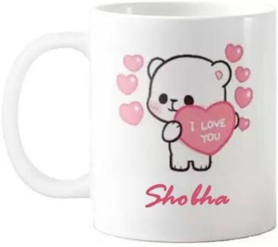 GNS Love You Shobha Romantic Quotes 067 Ceramic Coffee Mug(325 ml)