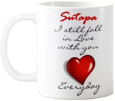 Exocticaa Love You Sutapa Romantic Quotes 001 Ceramic Coffee Mug(325 ml)