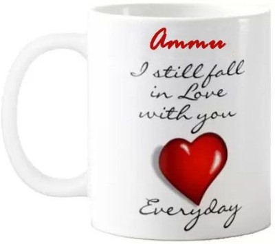 Exocticaa Love You Ammu Romantic Quotes 001 Ceramic Coffee Mug(325 ml)