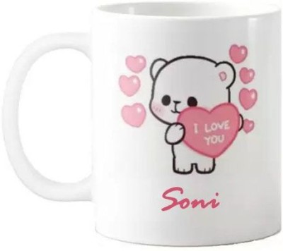 GNS Love You Soni Romantic Quotes 067 Ceramic Coffee Mug(325 ml)