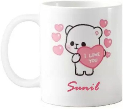 GNS Love You Sunil Romantic Quotes 067 Ceramic Coffee Mug(325 ml)