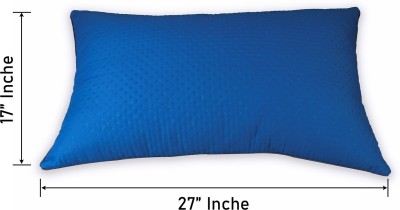 AYKA AYKA004_Box_Pillow Polyester Fibre, Microfibre Solid Sleeping Pillow Pack of 1(Blue)
