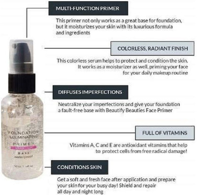 Herrlich HD BEST MATTE FINISH FLAWLESS FINISH PRIMER Primer  - 50 ml(TRANSPARENT)
