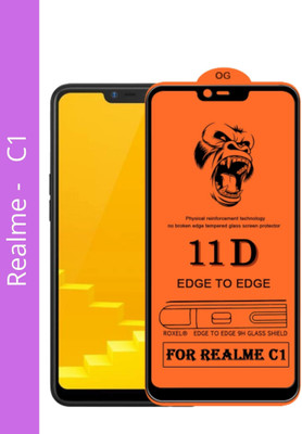 NEASH Edge To Edge Tempered Glass for Realme C1(Pack of 1)