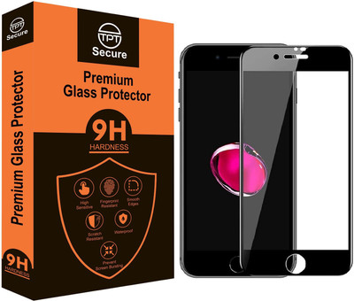 TPTsecure Tempered Glass Guard for TPT Temper Glass Screen Protector Compatible For iPhone 6 with Case Friendly And Edge to Edge Coverage and Easy Installation kit. Pack Of 1 (Black).(Pack of 1)