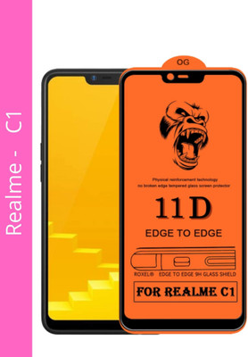 NEASH Edge To Edge Tempered Glass for Realme C1(Pack of 1)