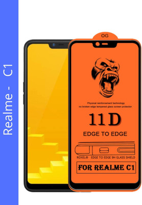 NEASH Edge To Edge Tempered Glass for Realme C1(Pack of 1)