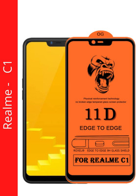 NEASH Edge To Edge Tempered Glass for Realme C1(Pack of 1)