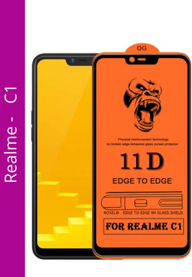 NEASH Edge To Edge Tempered Glass for Realme C1(Pack of 1)