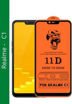 NEASH Edge To Edge Tempered Glass for Realme C1(Pack of 1)