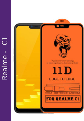 NEASH Edge To Edge Tempered Glass for Realme C1(Pack of 1)