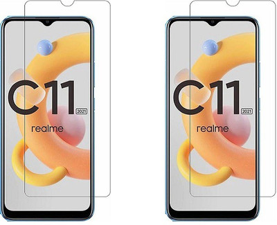 NIMMIKA ENTERPRISES Tempered Glass Guard for Realme C11 2021(Pack of 2)