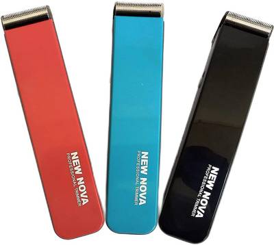 MASTERGOGO Hair Trimmer New Nova NS-216 for Men, Beard Cordless Rechargeable 45 Minutes Running, Hair Removal Trimmer For Men (Multi Color)  Runtime: 45 min Trimmer for Men & Women