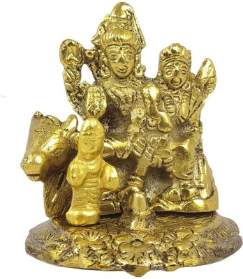 Stylewell Hindu God Lord Shiv Pariwar Statue Idol Sculpture Decorative Showpiece  -  9 cm(Polyresin, Multicolor)