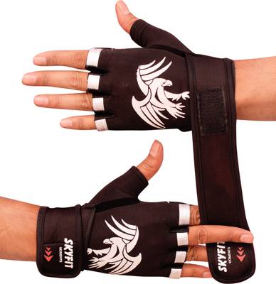 VELLY FIVE EAGLE PRINT GYM GLOVES FOR MEN Gym Fitness Gloves