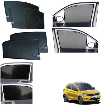 WolkomHome Side Window Sun Shade For Tata Tiago(Black)