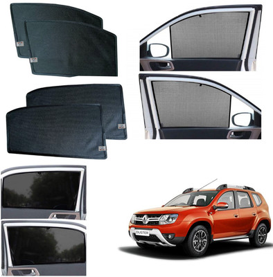 WolkomHome Side Window Sun Shade For Renault Duster(Black)