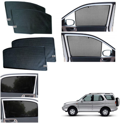 WolkomHome Side Window Sun Shade For Tata Safari(Black)