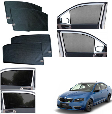 WolkomHome Side Window Sun Shade For Skoda Octavia(Black)