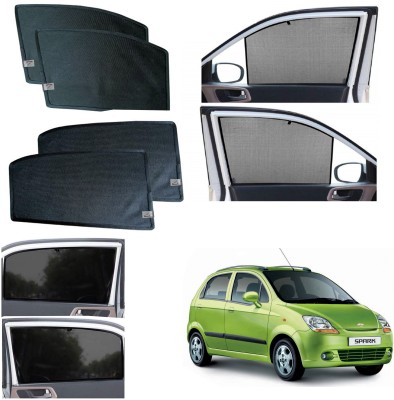 WolkomHome Side Window Sun Shade For Chevrolet Spark(Black)