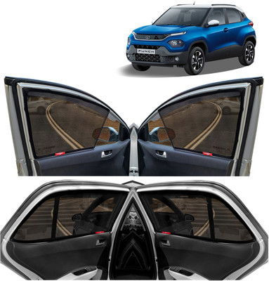 Kingsway Side Window, Rear Window Sun Shade For Tata(Black)