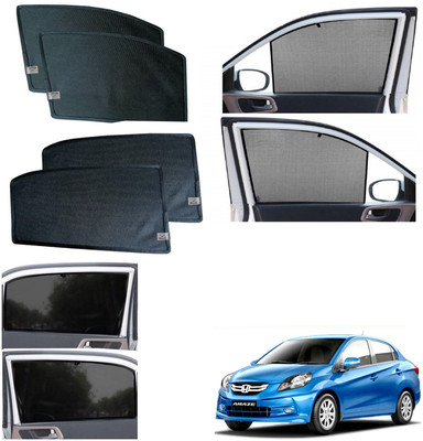 WolkomHome Side Window Sun Shade For Honda Amaze(Black)