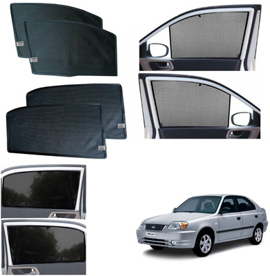 WolkomHome Side Window Sun Shade For Hyundai Accent(Black)