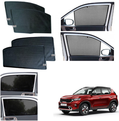 WolkomHome Side Window Sun Shade For Kia Sonet(Black)