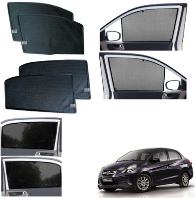 WolkomHome Side Window Sun Shade For Honda Amaze(Black)