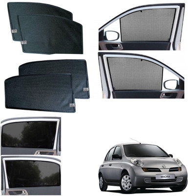WolkomHome Side Window Sun Shade For Nissan Micra(Black)