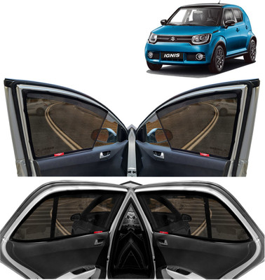 Kingsway Side Window, Rear Window Sun Shade For Maruti Suzuki Ignis(Black)