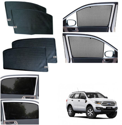 WolkomHome Side Window Sun Shade For Ford Endeavour(Black)