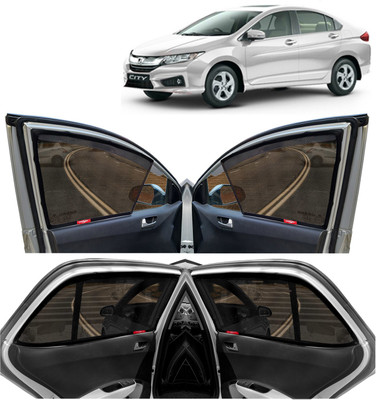 Kingsway Side Window Sun Shade For Honda City(Black)