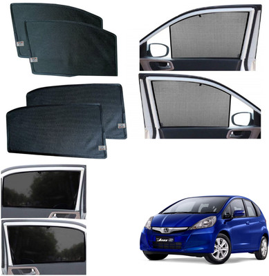 WolkomHome Side Window Sun Shade For Honda Jazz(Black)