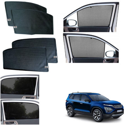 WolkomHome Side Window Sun Shade For Tata Safari(Black)