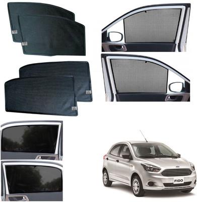 WolkomHome Side Window Sun Shade For Ford Figo(Black)