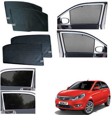 WolkomHome Side Window Sun Shade For Tata Bolt(Black)