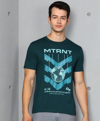 METRONAUT Graphic Print Men Round Neck Dark Green T-Shirt