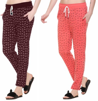 Afronaut Printed Women Multicolor Track Pants