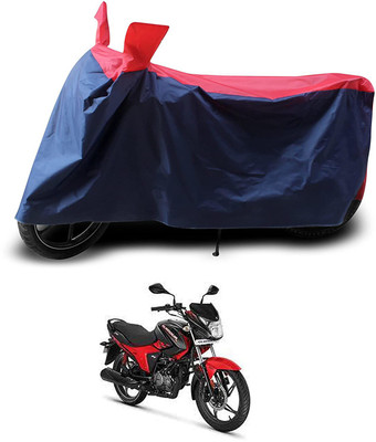KEDIT Two Wheeler Cover for Hero(Glamour i3s, Red, Blue)