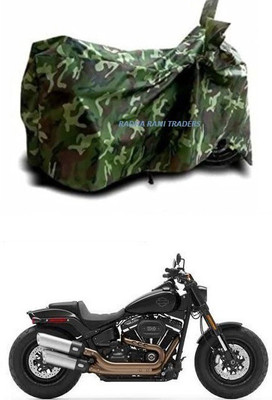 RADHA RANI TARDERS Two Wheeler Cover for Harley Davidson(Fat Boy, Multicolor)