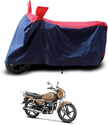 AASHTIK MART Two Wheeler Cover for Hero(Splendor Plus, Red, Blue)