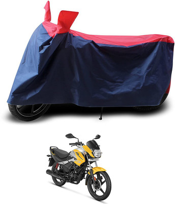 KEDIT Two Wheeler Cover for Hero(Passion Plus, Red, Blue)