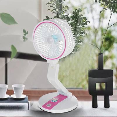 Kybero Table Fan Foldable Personal Portable Fan Power Bank Desk Fan USB Fan Foldable Personal Portable Desk Table Cooling Fan Rechargeable Mini USB Charger USB Fan, Rechargeable Fan, USB Air Freshener