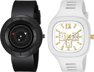 Rozti Exclusive Design Rozti High Quality Fancy Looking Pack Of 2 Analog Watch  - For Men