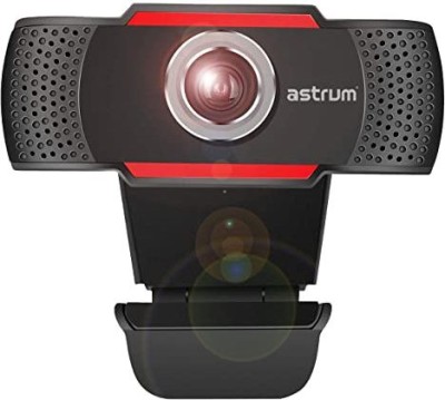 ASTRUM Full HD USB Webcam With Mic - WM720  Webcam(Black, Red)