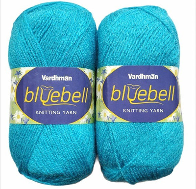 JEFFY Vardhman Bluebell Hand Knitting Wool & Art Craft Yarn, Shade No-16, 400gm