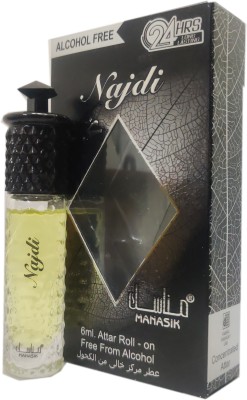 Manasik NAJDI Alcohol - Free Concentrated Attar Roll On 6ml . Floral Attar(Floral)