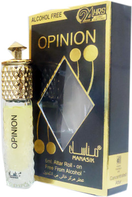 Manasik OPINION Alcohol - Free Concentrated Attar Roll On 6ml . Floral Attar(Floral)